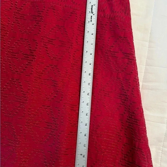 J.Crew Dress Women's 4 Red Burgundy Wine Knee Length Sleeveless  (d)4 - Picture 7 of 9